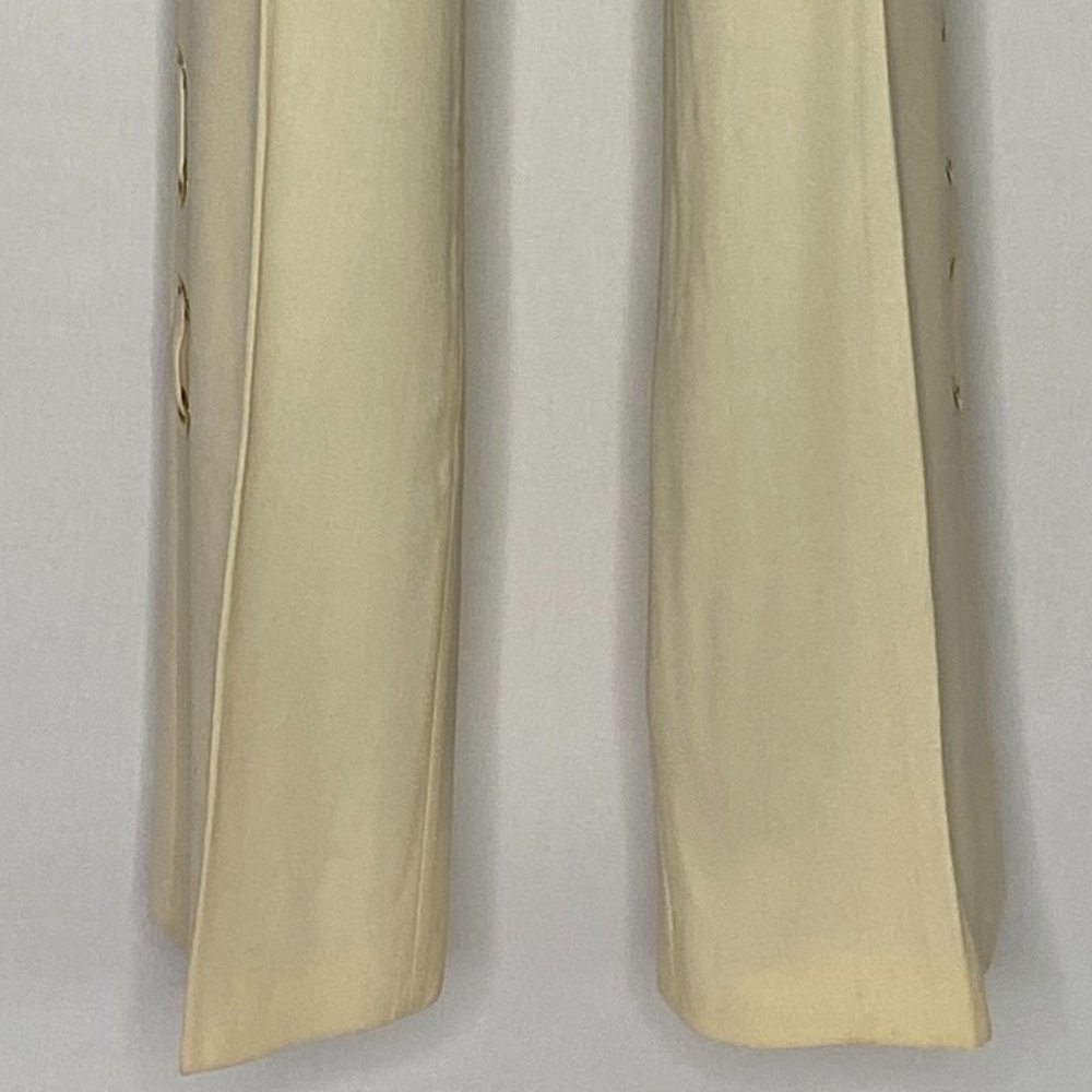 Escada Pants Trousers Cream Dressy Wide leg-10" 4 - Picture 6 of 14